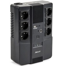 Источник бесперебойного питания Бастион Skat-UPS 600 AI 360Вт 600ВА черный