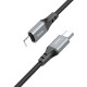 Кабель Hoco X86 iP Spear PD X86 IP USB-C-Lightning (m) 1м черный коробка