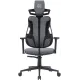 Кресло Cactus CS-CHR-DUO-GYBK серый/черный с подголов. крестов. сталь