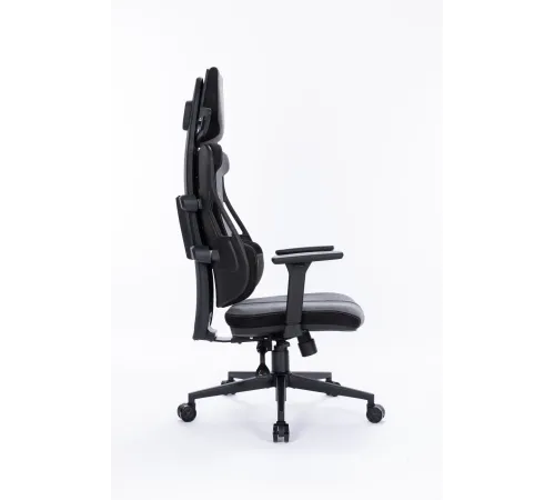 Кресло Cactus CS-CHR-DUO-GYBK серый/черный с подголов. крестов. сталь
