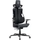 Кресло Cactus CS-CHR-DUO-BBK черный кожзам с подголов. крестов. алюминий