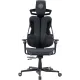 Кресло Cactus CS-CHR-DUO-BBK черный кожзам с подголов. крестов. алюминий