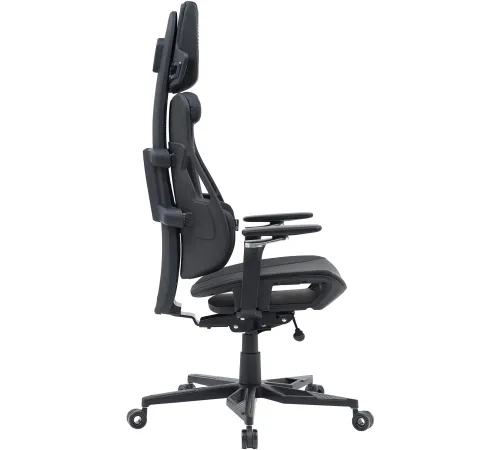 Кресло Cactus CS-CHR-DUO-BBK черный кожзам с подголов. крестов. алюминий