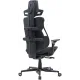 Кресло Cactus CS-CHR-DUO-BBK черный кожзам с подголов. крестов. алюминий