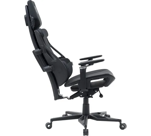 Кресло Cactus CS-CHR-DUO-BBK черный кожзам с подголов. крестов. алюминий