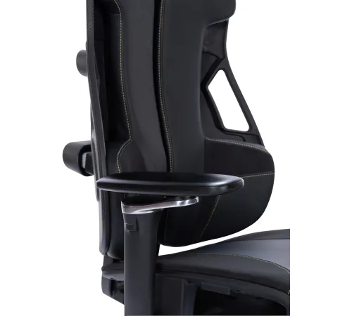 Кресло Cactus CS-CHR-DUO-BBK черный кожзам с подголов. крестов. алюминий