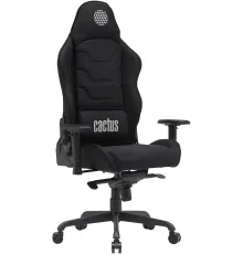 Кресло Cactus CS-CHR-MC04-BBK черный крестов. сталь