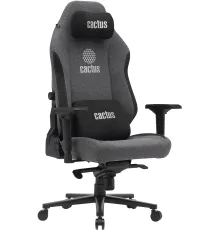 Кресло Cactus CS-CHR-MAG-GY серый/черный крестов. сталь