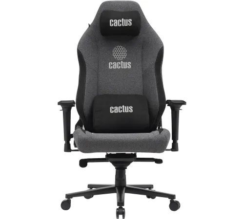 Кресло Cactus CS-CHR-MAG-GY серый/черный крестов. сталь