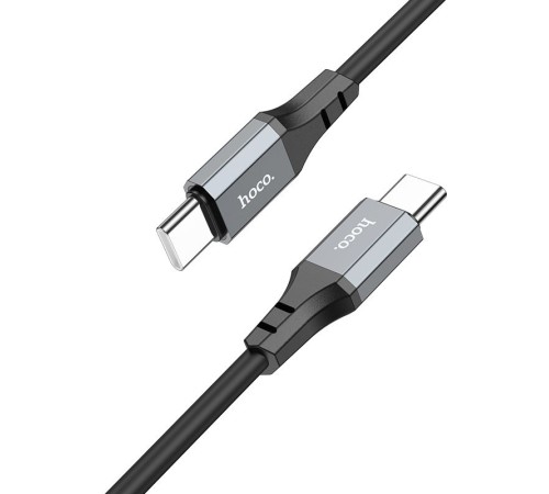 Кабель Hoco Spear X86 TYPE-C TO TYPE-C USB Type-C (m)-USB Type-C (m) 1м черный коробка Кабель Hoco Spear X86 TYPE-C TO TYPE-C USB Type-C (m)-USB Type-C (m) 1м черный коробка