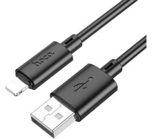 Кабель Hoco X88 Gratified USB (m)-Lightning (m) 1м черный коробка