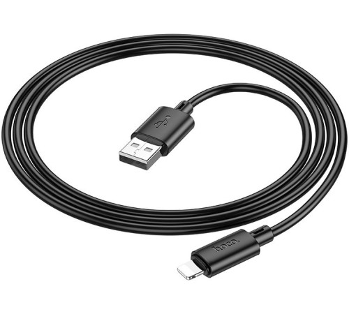 Кабель Hoco X88 Gratified USB (m)-Lightning (m) 1м черный коробка Кабель Hoco X88 Gratified USB (m)-Lightning (m) 1м черный коробка