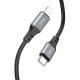 Кабель Hoco X92 Honest PD USB-C-Lightning (m) 3м черный коробка