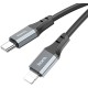 Кабель Hoco X92 Honest PD USB-C-Lightning (m) 3м черный коробка