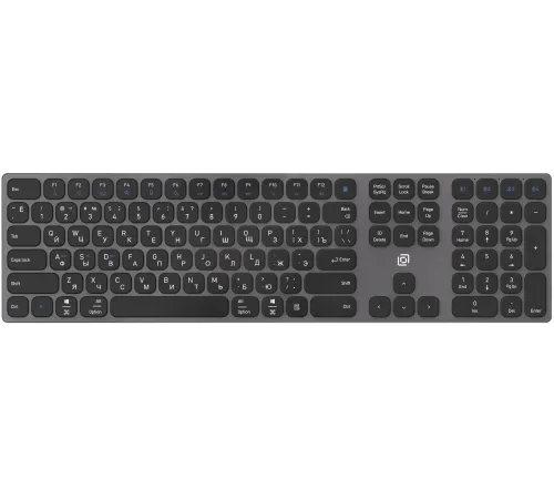Клавиатура Оклик K867W черный/серый USB беспроводная BT/Radio slim Multimedia (2002130)