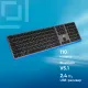 Клавиатура Оклик K867W черный/серый USB беспроводная BT/Radio slim Multimedia (2002130)