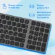Клавиатура Оклик K767W черный/серебристый USB беспроводная BT/Radio slim Multimedia (2002135)