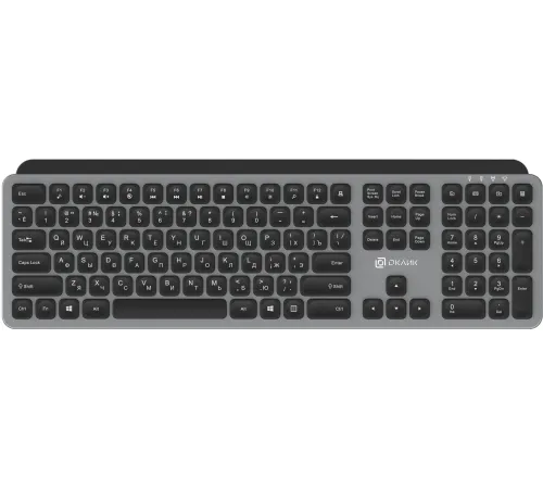 Клавиатура Оклик K859W черный/серый USB беспроводная slim Multimedia (2002136) Клавиатура Оклик K859W черный/серый USB беспроводная slim Multimedia (2002136)