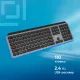 Клавиатура Оклик K859W черный/серый USB беспроводная slim Multimedia (2002136)