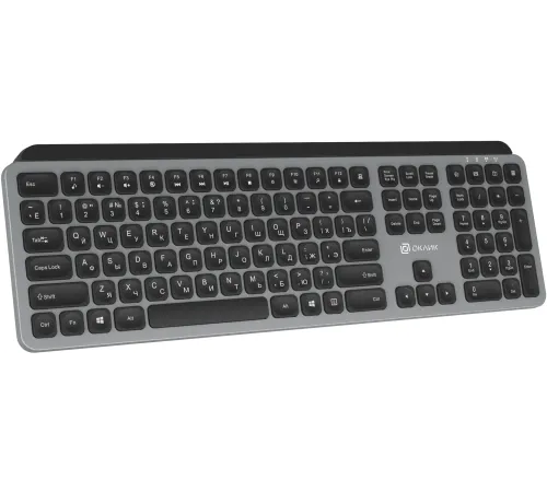 Клавиатура Оклик K859W черный/серый USB беспроводная slim Multimedia (2002136) Клавиатура Оклик K859W черный/серый USB беспроводная slim Multimedia (2002136)