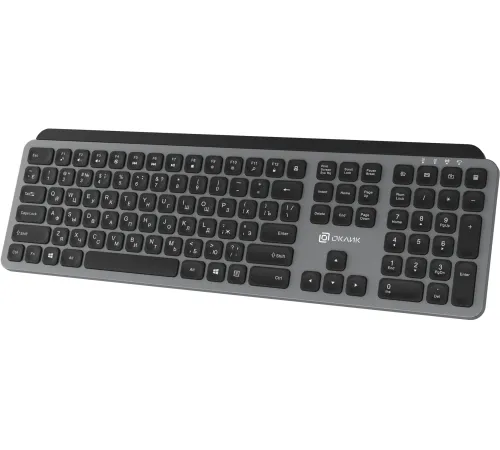 Клавиатура Оклик K859W черный/серый USB беспроводная slim Multimedia (2002136) Клавиатура Оклик K859W черный/серый USB беспроводная slim Multimedia (2002136)