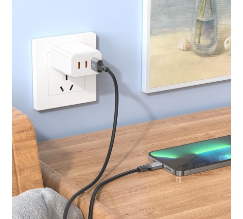 Кабель Hoco X92 Honest IP USB (m)-Lightning (m) 3м черный коробка Кабель Hoco X92 Honest IP USB (m)-Lightning (m) 3м черный коробка
