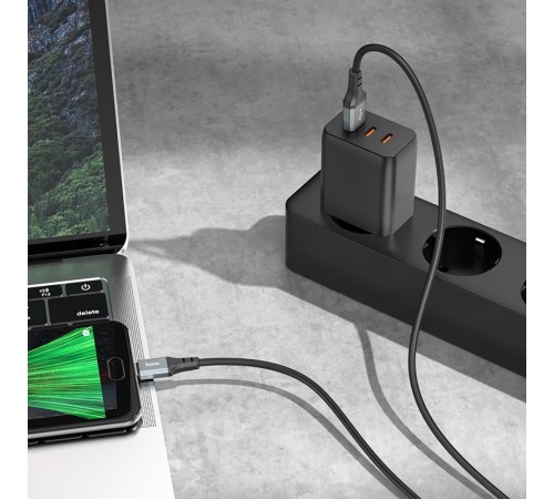 Кабель Hoco X92 Honest Micro USB (m)-micro USB (m) 3м черный коробка
