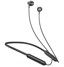 Гарнитура вкладыши Hoco ES67 черный беспроводные bluetooth шейный обод