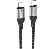 Кабель Hoco X102 Fresh iP USB-C-Lightning (m) 1м черный коробка
