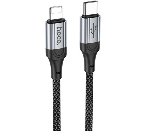 Кабель Hoco X102 Fresh iP USB-C-Lightning (m) 1м черный коробка