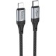 Кабель Hoco X102 Fresh iP USB-C-Lightning (m) 1м черный коробка