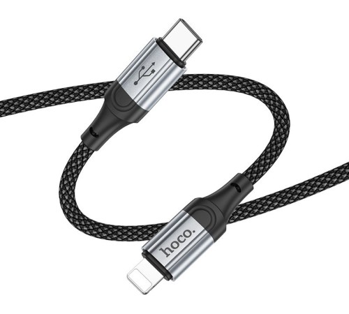Кабель Hoco X102 Fresh iP USB-C-Lightning (m) 1м черный коробка