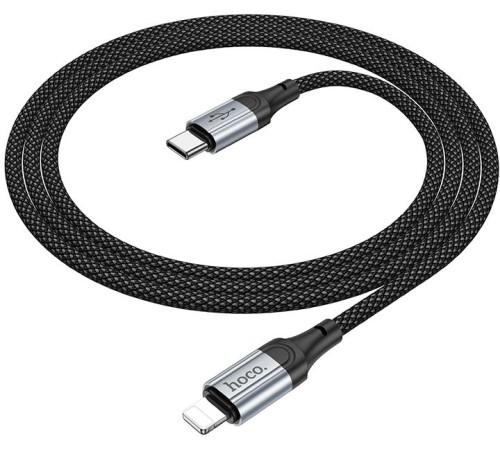 Кабель Hoco X102 Fresh iP USB-C-Lightning (m) 1м черный коробка