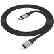 Кабель Hoco X102 Fresh iP USB-C-Lightning (m) 1м черный коробка