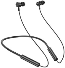 Гарнитура вкладыши Hoco ES69 черный беспроводные bluetooth шейный обод