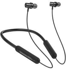 Гарнитура вкладыши Hoco ES70 черный беспроводные bluetooth шейный обод