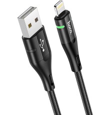 Кабель Hoco U93 Shadow iP U93 SHADOW IP USB (m)-Lightning (m) 1.2м черный коробка