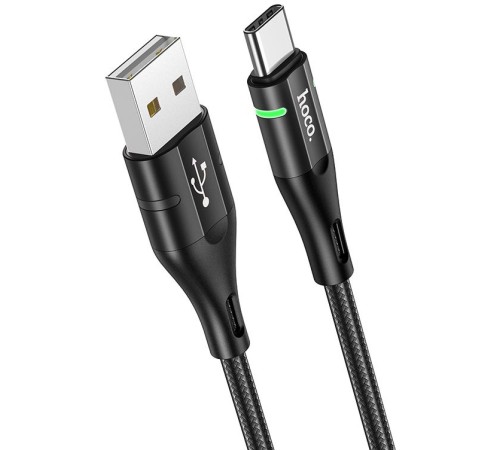 Кабель Hoco U93 Shadow Type-C USB (m)-USB Type-C 1.2м черный коробка