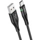 Кабель Hoco U93 Shadow Type-C USB (m)-USB Type-C 1.2м черный коробка