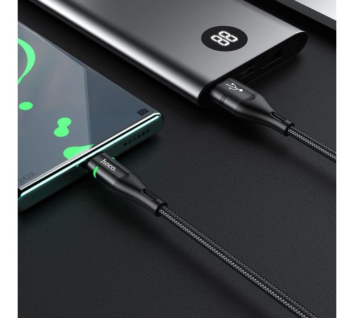 Кабель Hoco U93 Shadow Type-C USB (m)-USB Type-C 1.2м черный коробка