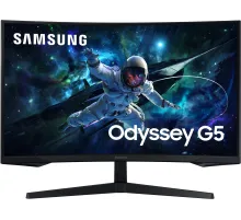 Монитор Samsung 32" S32CG550EI черный VA LED 16:9 HDMI M/M матовая 300cd 178гр/178гр 2560x1440 165Hz DP 2K USB 5.2кг