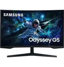Монитор Samsung 27" S27CG550EI черный VA LED 1ms 16:9 HDMI M/M полуматовая Piv 2500:1 300cd 178гр/178гр 2560x1440 DP 2K USB 4.1кг
