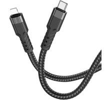 Кабель Hoco U110 iP PD USB Type-C-Lightning (m) 1.2м черный коробка