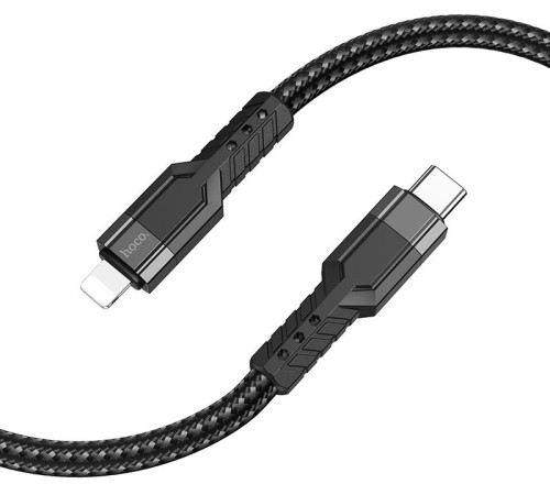 Кабель Hoco U110 iP PD USB Type-C-Lightning (m) 1.2м черный коробка
