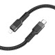 Кабель Hoco U110 iP PD USB Type-C-Lightning (m) 1.2м черный коробка
