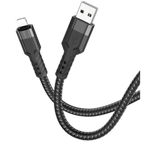 Кабель Hoco U110 iP USB (m)-Lightning (m) 1.2м черный коробка Кабель Hoco U110 iP USB (m)-Lightning (m) 1.2м черный коробка
