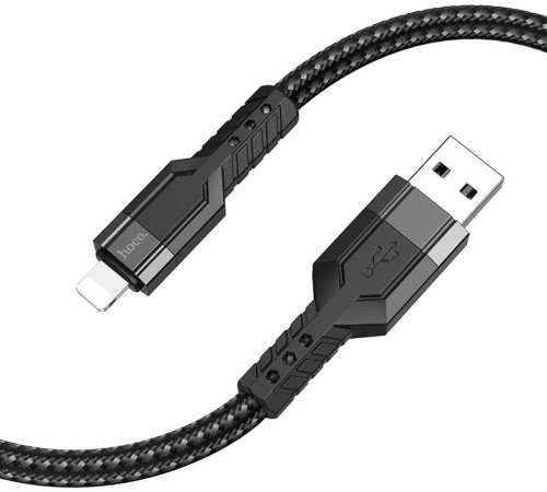 Кабель Hoco U110 iP USB (m)-Lightning (m) 1.2м черный коробка Кабель Hoco U110 iP USB (m)-Lightning (m) 1.2м черный коробка