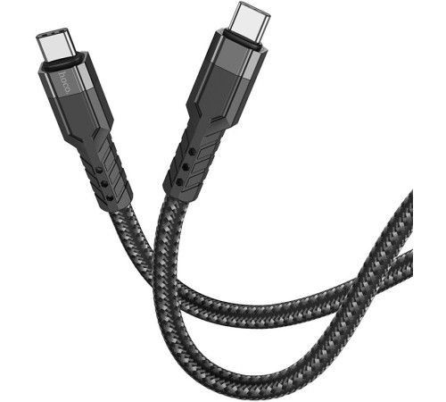 Кабель Hoco U110 Type-C to Type-C USB Type-C-USB Type-C 1.2м черный коробка Кабель Hoco U110 Type-C to Type-C USB Type-C-USB Type-C 1.2м черный коробка