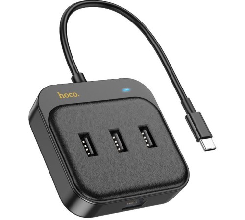 Разветвитель USB-C Hoco HB35 4порт. черный Разветвитель USB-C Hoco HB35 4порт. черный