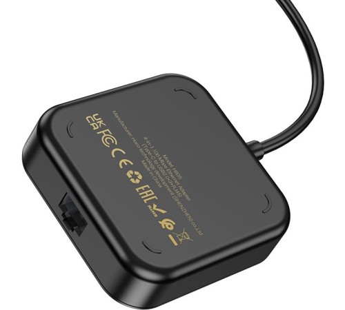 Разветвитель USB-C Hoco HB35 4порт. черный Разветвитель USB-C Hoco HB35 4порт. черный